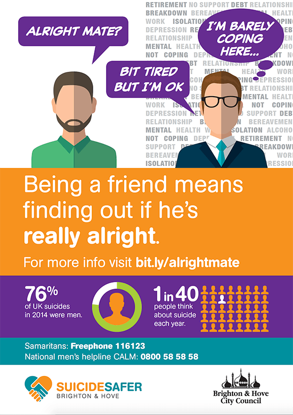 Being a friend means finding out if he's really alright.